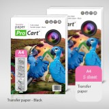 Hartie transfer termic a4 pentru tricouri negre