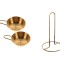 Set 2 sosiere din otel inoxidabil plus suport hartie bucatarie