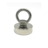 Set Magnet Neodim 100kg BASS, Franghie &amp; Manusi KP2878 - Magnet Puternic Ridicare, Diametru 41mm