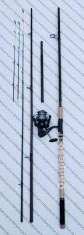 SET FEEDER Lanseta Harrier EXTENSION de la 3.60m la 3.90m cu Mulinetă PF6500