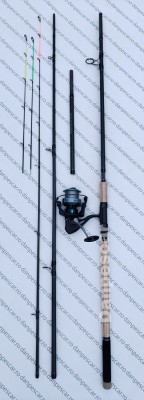 SET FEEDER Lanseta Harrier EXTENSION de la 3.60m la 3.90m cu Mulinetă PF6500 foto