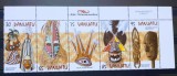 Vanuatu 1998 dansuri tradiționale. Măști serie 5v. nestampilate