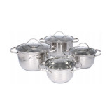 Set de Oale din Otel Inoxidabil cu Capace CookLine - 4 buc