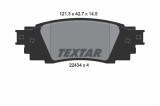 Set placute frana TEXTAR 2243401