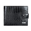 Portofel dama, BUSY LDY&amp;GTM&reg; Black Rouge, piele naturala lacuita, multiple compartimente, poza, carte de identitate, negru