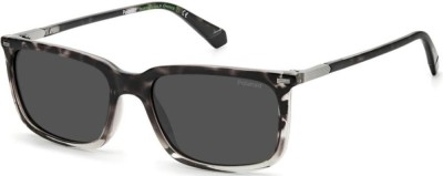 Ochelari de Soare POLAROID 2117/S AB8/M9, 55mm, Havana Grey Eco foto
