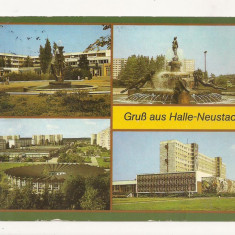 SG1 - Carte Postala - Germania -DDR - Halle-Neustadt , Circulata 1988