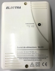 Sursa de alimentare cu acumulator, videointerfon, carcasa ABS, Electra SA03 foto