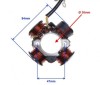 Magnetou Stator Scuter Suzuki 5 Fire, Compatibil TGB, Distanta gauri 34mm, Grosime 21.3/34.5mm