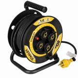 Derulator cablu electric Stanley SXCR-111, 4 prize, 20 m, 3 x 1.5 mmp H07RN-F, contact de protectie, IP44