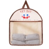 Geanta de Depozitare, Tip Saculet, de Agatat, Multifunctionala, din Plasa, 40 x 10 x 44 cm, Maro