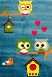 Cumpara ieftin Covor Pentru Copii Kolibri Bufnite 11205 - 120x170, Albastru