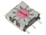 &Icirc;ntrerupător codificare DEC/BCD 10 Poz SMD 80m&Omega;
