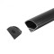 PROFIL ALUMINIU PENTRU BANDA LED 2M 15.8MM X 15.8.MM - NEGRU