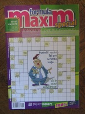 Formula maxim special, numarul 11. Integrame pentru pasionati foto