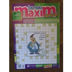 Formula maxim special, numarul 11. Integrame pentru pasionati