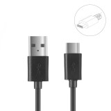 Cablu Date si Incarcare USB - USB - Type-C OEM, 1m, Negru