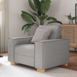 vidaXL Canapea fotoliu gri nor, 60 cm, material textil