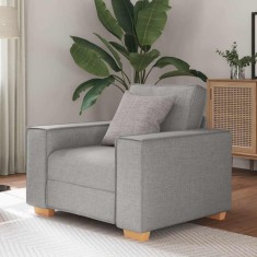 vidaXL Canapea fotoliu gri nor, 60 cm, material textil