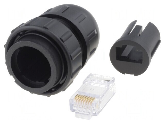 Mufă RJ45 Cat6 Baionetă 8P8C