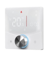 Termostat Inteligent de ambient, Pardoseala cu Rotita, Alb