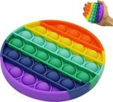 Jucarie senzoriala Pop it Cerc multicolor, TOY World Int.