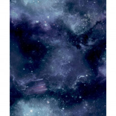 Noordwand Tapet "Good Vibes Galaxy with Stars", negru și violet