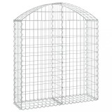 Cumpara ieftin Cos gabion arcuit, 100x30x100/120 cm, fier galvanizat
