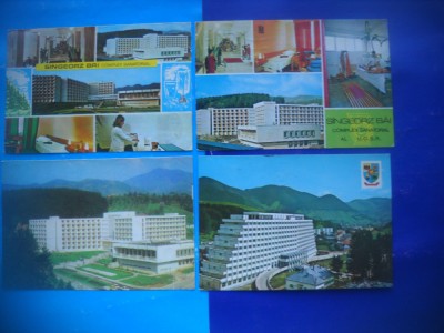 HOPCT LOT 2507 SANGEORZ BAI -JUD BISTRITA NASAUD-4 CARTI POSTALE-CIRCULATE foto