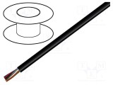 Cablu LiYY-UL 2x18AWG neecranat 300V Cu litat negru HELUKABEL