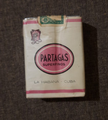 Pachet plin tigari PARTAGAS (Cuba) anii 1980 foto