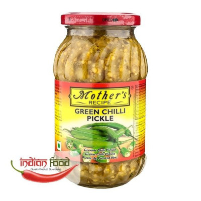 Mother&amp;#039;s Recipe Green Chilli Pickle (Muraturi de Ardei Verde ) 500g foto