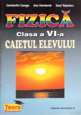 FIZICA CLASA A VI-A. CAIETUL ELEVULUI-CONSTANTIN COREGA, ANA HARALAMB, SERYL TALPALARU-266603