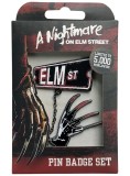 Nightmare On Elm St Pin Badge Set