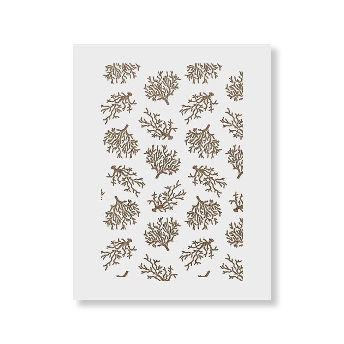 Sablon Perete vopsire, tencuiala 900x600x0.7mm Coral Refolosibil, model MXSP7112