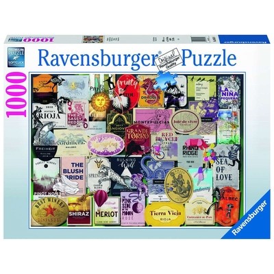 Wine Labels 1000 PC Puzzle foto