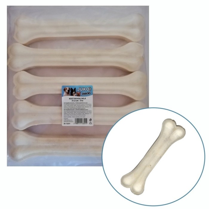 Os presat din piele alba 31,5 cm