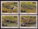 Venda 1992 - Crocodili, fauna, serie neuzata