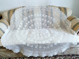 Fata de masa Vintage din bumbac crosetata manual- Rotunda