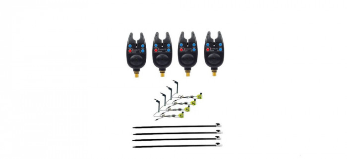 Set 4 senzori cu 4 swingere mk2 cu led si 4 picheti