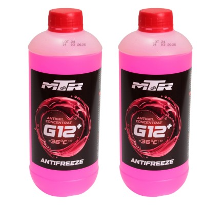 Pachet 2 litri antigel concentrat MTR G12+ rosu foto