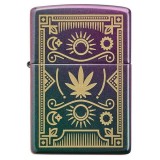 Cumpara ieftin Bricheta originala Zippo, Cannabis Design Iridescent Laser Engrave