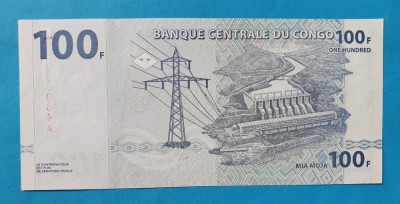100 Francs 2000 Congo - Bancnota SUPERBA - UNC foto