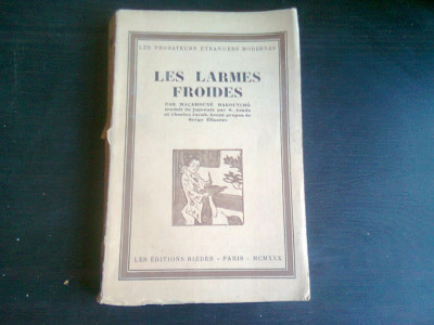 LES LARMES FROIDES - HAKOUTCHO MACAMOUNE (CARTE IN LIMBA FRANCEZA, TRADUCERE DIN JAPONEZA) foto