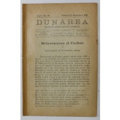 DUNAREA , REVISTA LITERARA - CULTURALA , NR. 16 , 1919