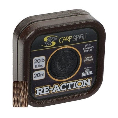 Fir Textil Carp Spirit Reaction Braid Camo Brown 20m 20lbs 9.10kg foto
