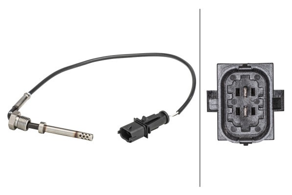 HELLA 6PT 358 181-201 Senzor, temperatura gaze evacuare