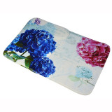 Set 2 covoare baie print FLOWERS, Casa Plastor, 75x45 cm