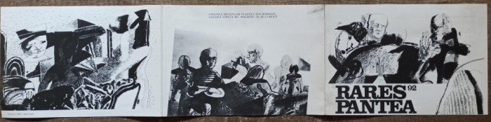 Pliant expozitie de grafica Rares Pantea 1992