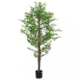 VidaXL Plantă Ficus artificială 1260 frunze 200 cm verde